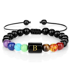 Lucky Pull Cord Bracelet - Retro Couples Gift with 26 Alphabet Beads