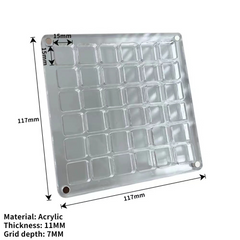 Acrylic Transparent Magnetic Collection Box - Seashell Storage Case