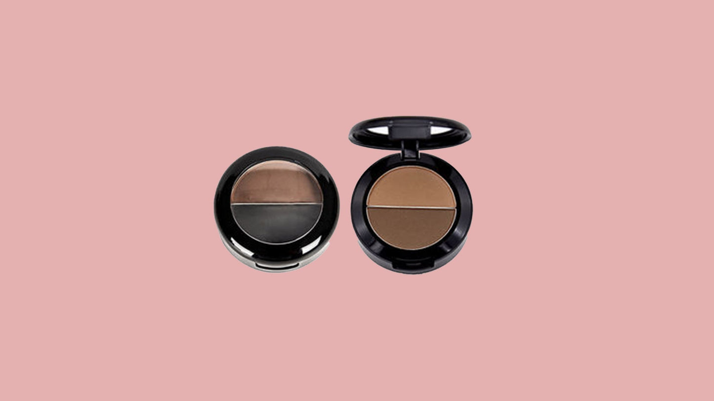 2-in-1 Eyebrow Powder – Dual Shade, Waterproof & Long-Lasting Hold
