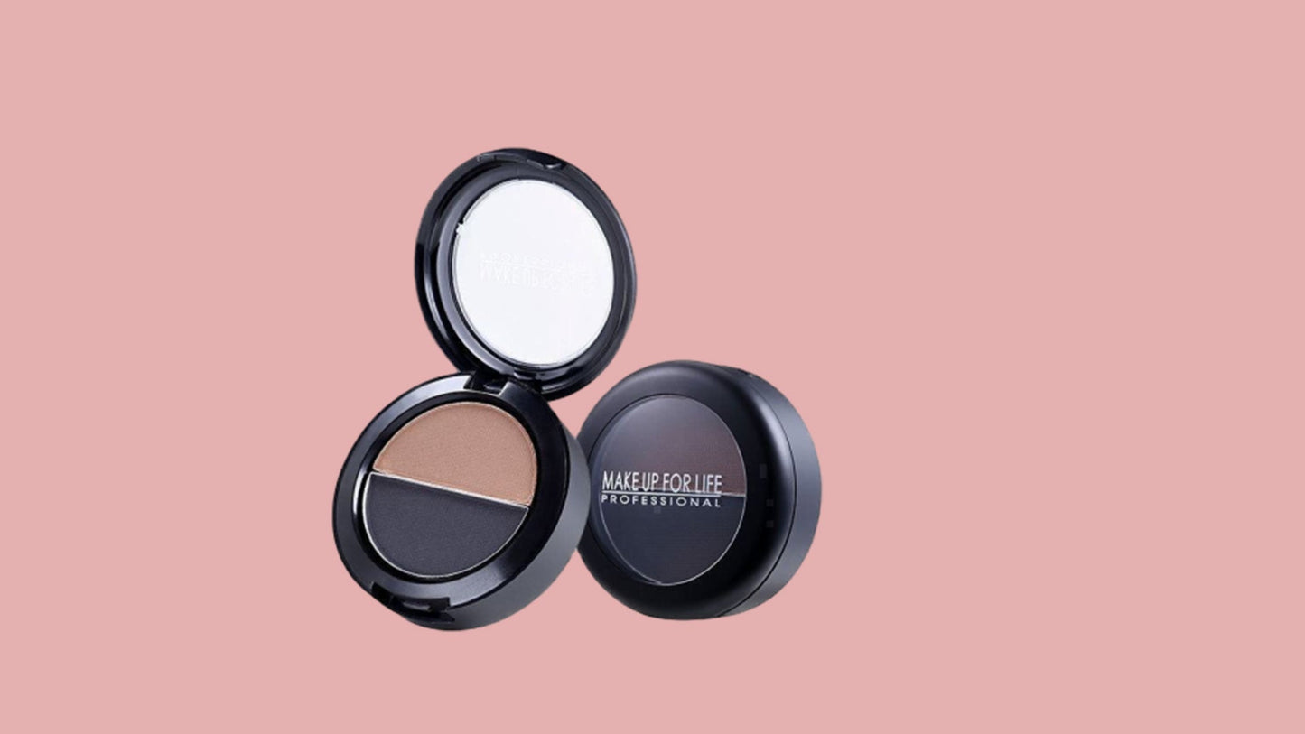 2-in-1 Eyebrow Powder – Dual Shade, Waterproof & Long-Lasting Hold