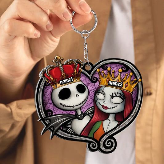 Love Till Death Personalized Keychain, Gifts For Couple