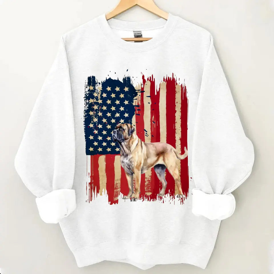 Personalized dog flag printed clothing gifts for dog lovers