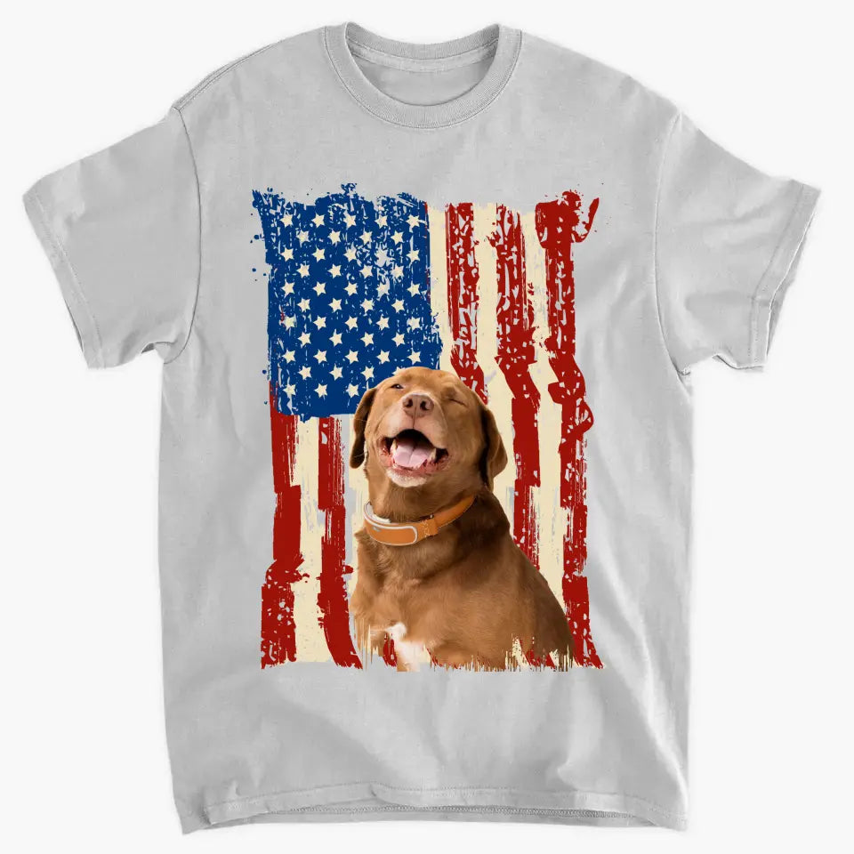 Personalize upload your photo flag background print clothes