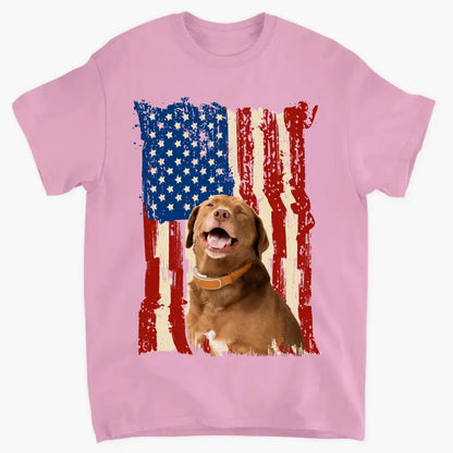 Personalize upload your photo flag background print clothes