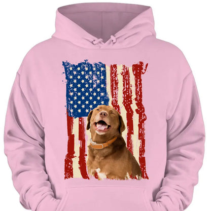 Personalize upload your photo flag background print clothes