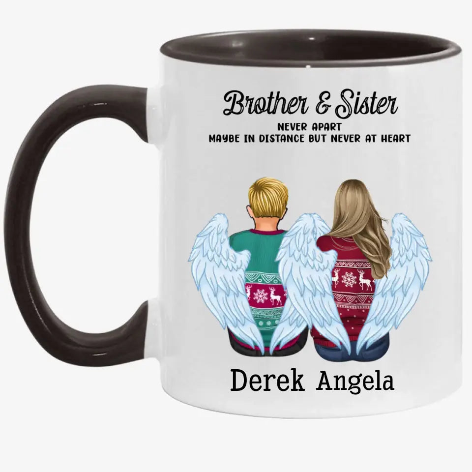 Family - The Love Between Brothers And Sisters Is Forever - Personalized Mug