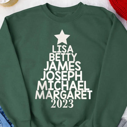 Our Family Christmas Tree 2023 - Personalized SweatShirt