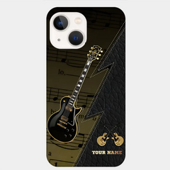 Personaziled Name Black Guitar Phone Case