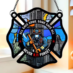 Personalized Gifts For Firefighter Suncatcher Ornament