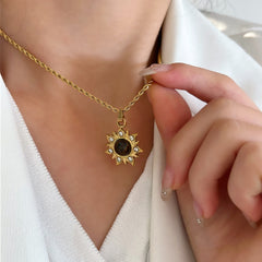 2025 Nouveau Murad Tiger's Eye Necklace｜Light Luxury Non-Fading Titanium Snake Bone Sweater Chain