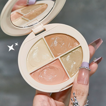 4-in-1 Face Corrector – Multifunction Palette for Glow & Correction