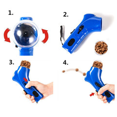 Whizzo Pet Feeder: Interactive Cat & Dog Toy with Automatic Treat Launcher – Keep Your Furry Friends Entertained!