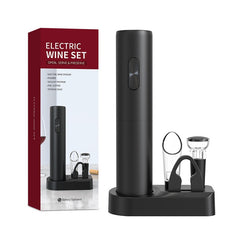Smart Electric Wine Bottle Opener with Auto Cork Removal – Sleek Tech-Inspired Wine Tool for Effortless Opening