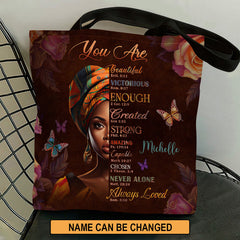Jesuspirit| Personalized Christian Tote Bag | You Are Never Alone