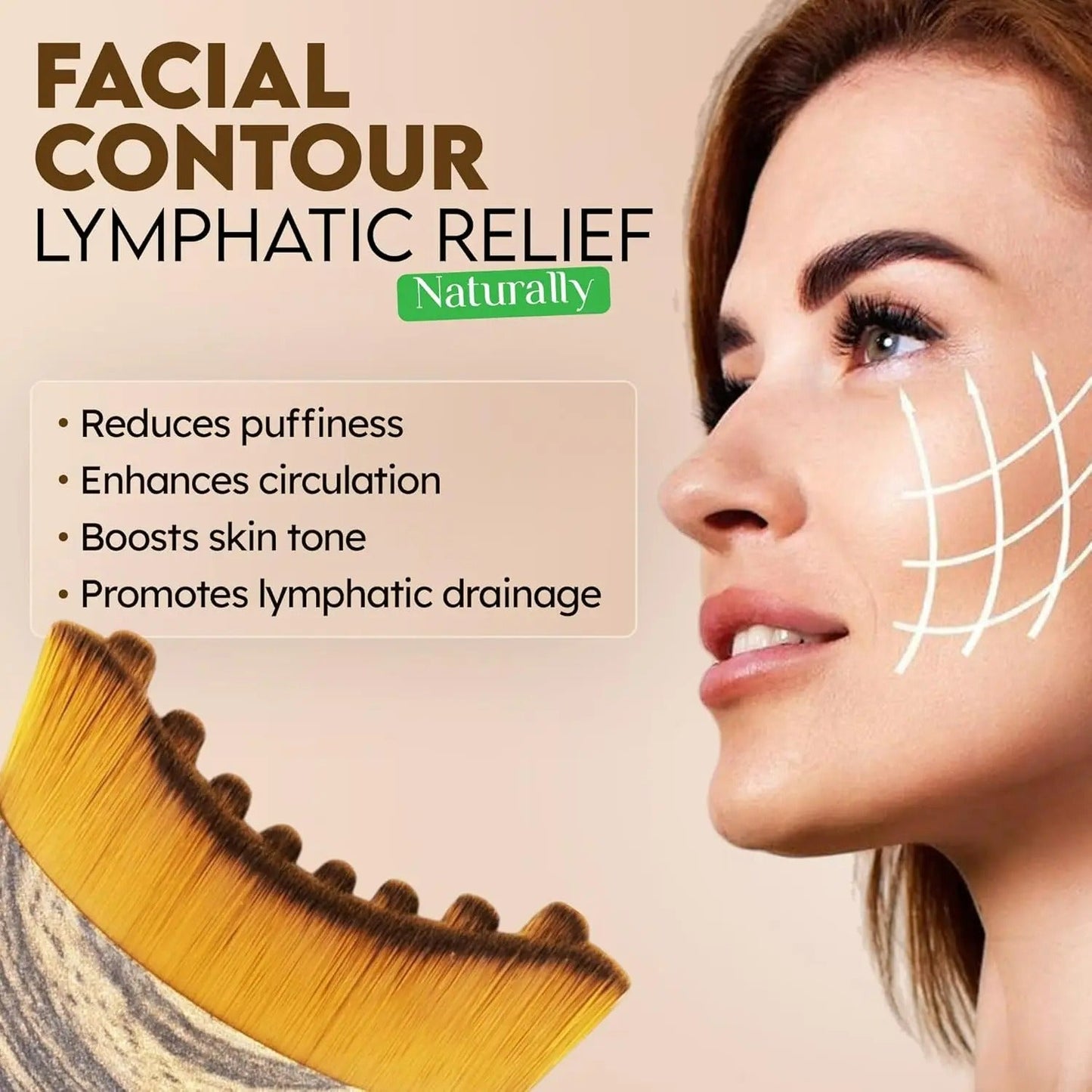 Lymphatic Contour Facial Brush