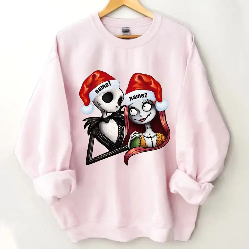 Ghost Couple with Name, Skull Personalized Sweatshirt